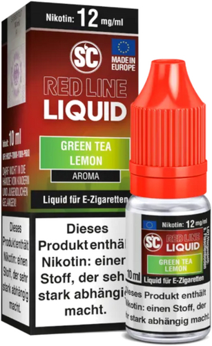 SC Red Line Nikotin Liquid Green Tea Lemon 12mg