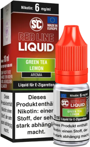SC Red Line Nikotin Liquid Green Tea Lemon 6mg