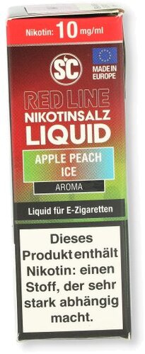 SC Red Line Nikotinsalz Liquid Apple Peach Ice 10mg