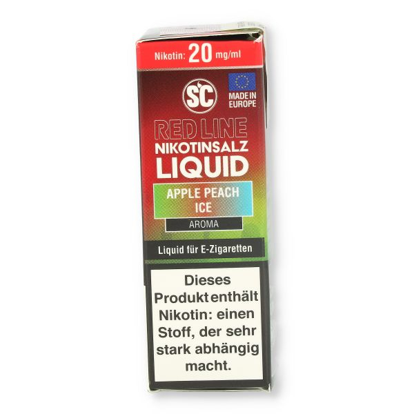 SC Red Line Nikotinsalz Liquid Apple Peach Ice 20mg