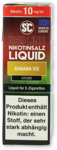 SC Red Line Nikotinsalz Liquid Banana Ice 10mg