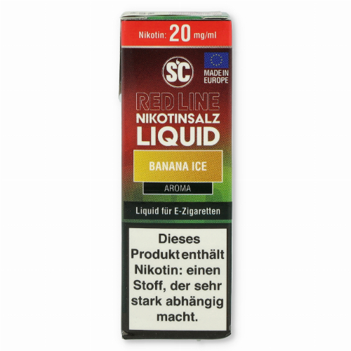 SC Red Line Nikotinsalz Liquid Banana Ice 20mg SC Red Line Nikotinsalz Liquid Banana Ice 20mg