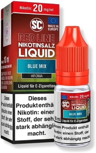 SC Red Line Nikotinsalz Liquid Blue Mix 20mg SC Red Line Nikotinsalz Liquid Blue Mix 20mg