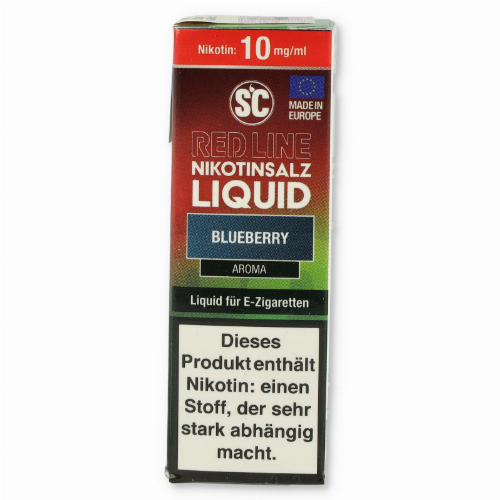 SC Red Line Nikotinsalz Liquid Blueberry 10mg SC Red Line Nikotinsalz Liquid Blueberry 10mg