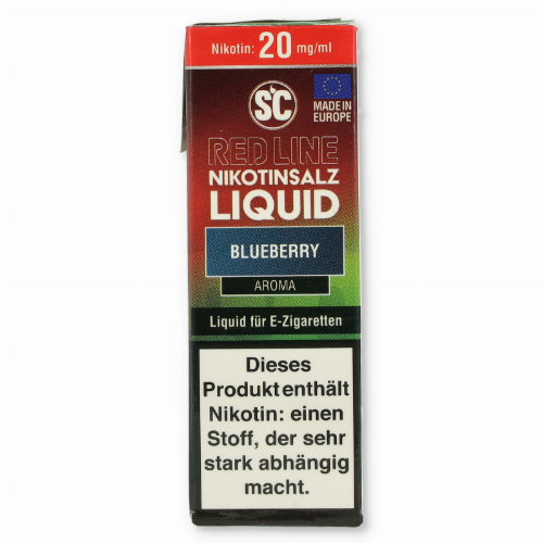 SC Red Line Nikotinsalz Liquid Blueberry 20mg SC Red Line Nikotinsalz Liquid Blueberry 20mg