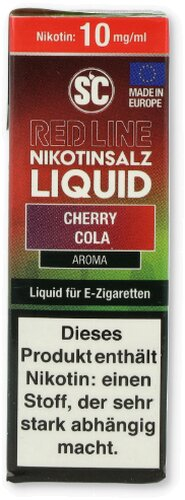 SC Red Line Nikotinsalz Liquid Cherry Cola 10mg SC Red Line Nikotinsalz Liquid Cherry Cola 10mg