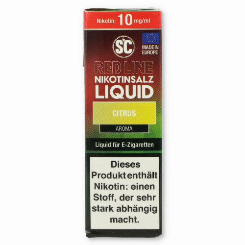 SC Red Line Nikotinsalz Liquid Citrus 10mg SC Red Line Nikotinsalz Liquid Citrus 10mg