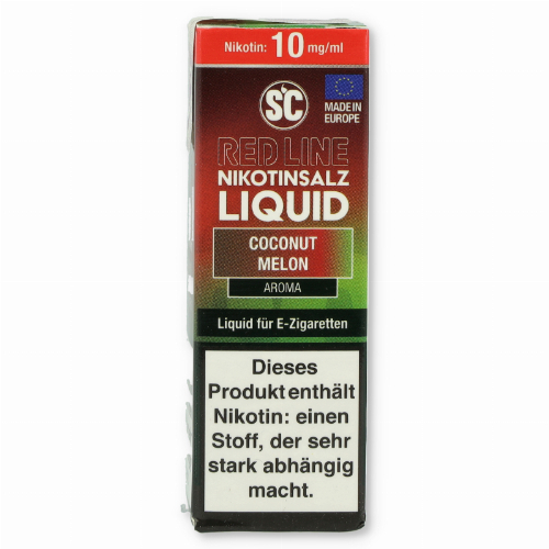 SC Red Line Nikotinsalz Liquid Coconut Melon 10mg SC Red Line Nikotinsalz Liquid Coconut Melon 10mg
