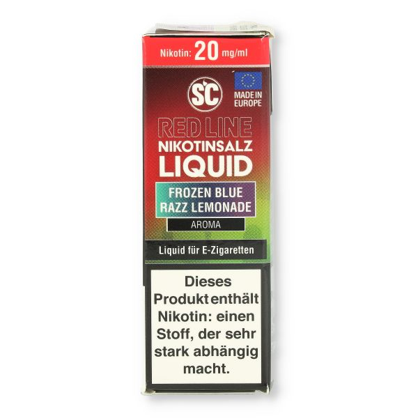 SC Red Line Nikotinsalz Liquid Frozen Blue Razz Lemonade 20mg