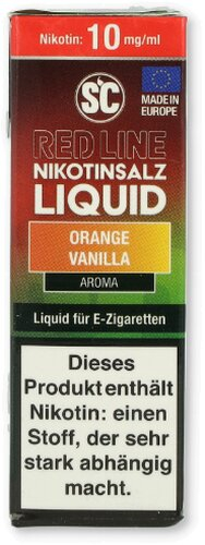 SC Red Line Nikotinsalz Liquid Orange Vanilla 10mg