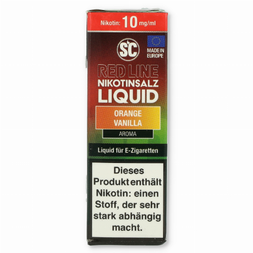 SC Red Line Nikotinsalz Liquid Orange Vanilla 10mg SC Red Line Nikotinsalz Liquid Orange Vanilla 10mg