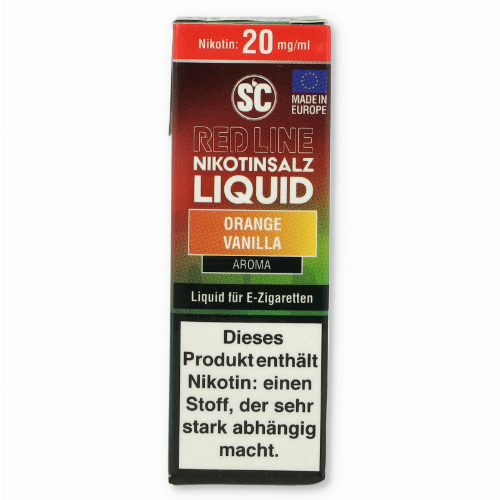 SC Red Line Nikotinsalz Liquid Orange Vanilla 20mg SC Red Line Nikotinsalz Liquid Orange Vanilla 20mg
