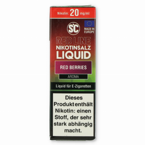 SC Red Line Nikotinsalz Liquid Red Berries 20mg SC Red Line Nikotinsalz Liquid Red Berries 20mg