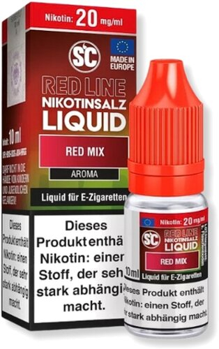 SC Red Line Nikotinsalz Liquid Red Mix 20mg SC Red Line Nikotinsalz Liquid Red Mix 20mg
