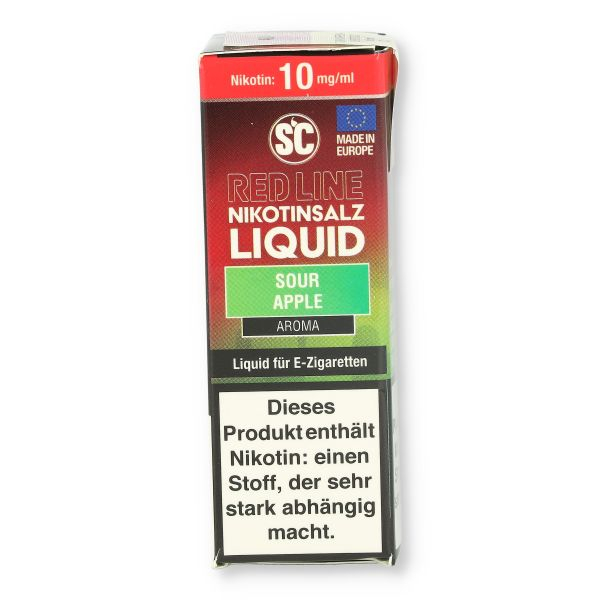 SC Red Line Nikotinsalz Liquid Sour Apple 10mg