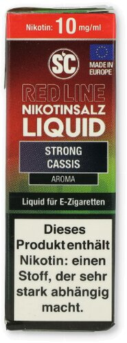 SC Red Line Nikotinsalz Liquid Strong Cassis 10mg SC Red Line Nikotinsalz Liquid Strong Cassis 10mg