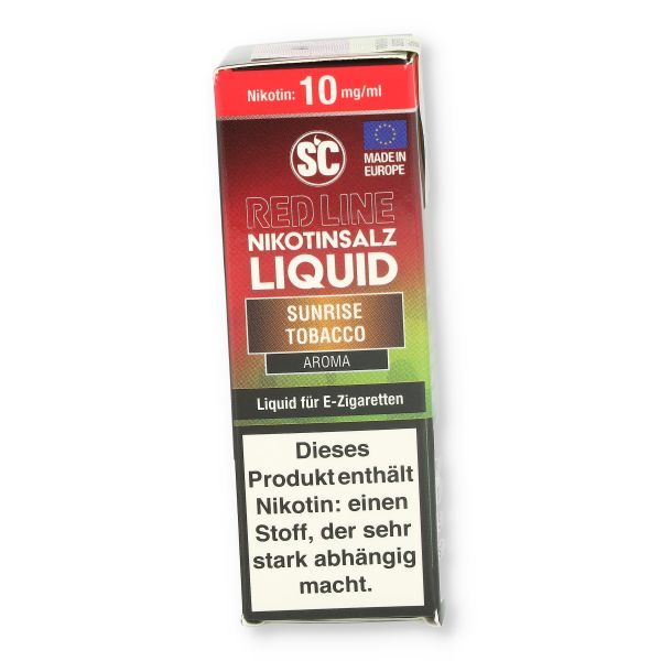 SC Red Line Nikotinsalz Liquid Sunrise Tobacco 10mg