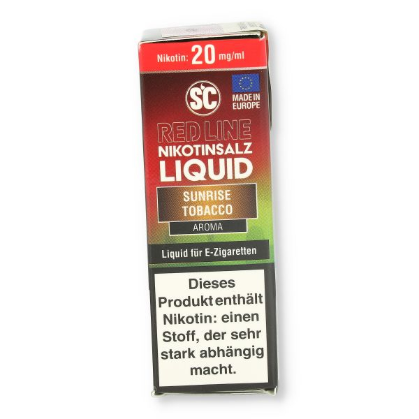 SC Red Line Nikotinsalz Liquid Sunrise Tobacco 20mg