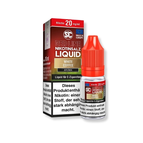 SC Red Line Nikotinsalz Liquid White Coffee 20mg SC Red Line Nikotinsalz Liquid White Coffee 20mg