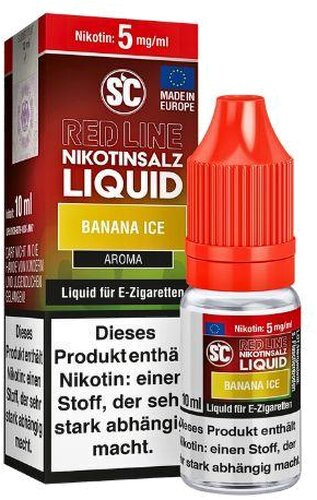 SC Red Line Nikotinsalzliquid Banana Ice 5mg SC Red Line Nikotinsalzliquid Banana Ice 5mg