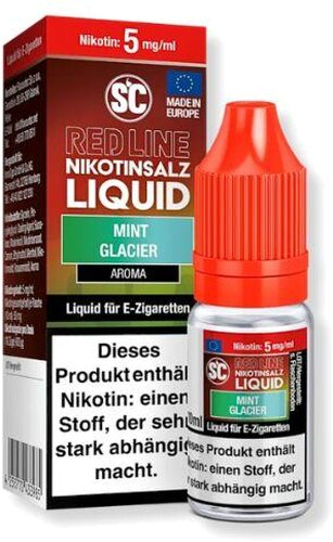 SC Red Line Nikotinsalzliquid Mint Glacier 5mg SC Red Line Nikotinsalzliquid Mint Glacier 5mg