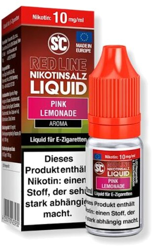 SC Red Line Nikotinsalzliquid Pink Lemonade 10mg SC Red Line Nikotinsalzliquid Pink Lemonade 10mg