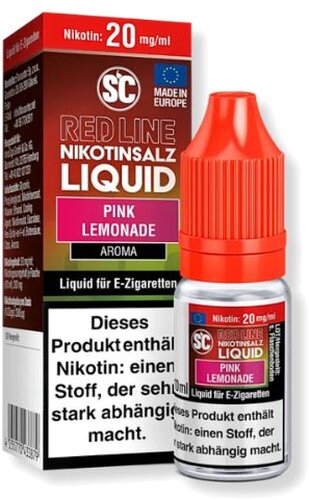 SC Red Line Nikotinsalzliquid Pink Lemonade 20mg SC Red Line Nikotinsalzliquid Pink Lemonade 20mg