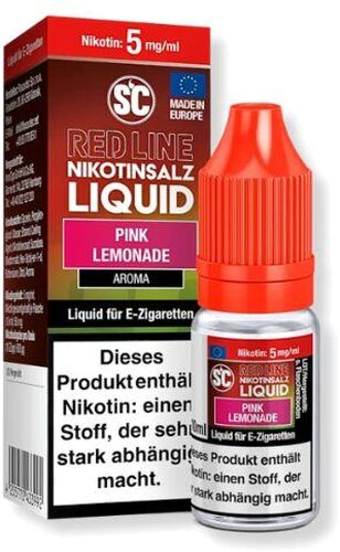 SC Red Line Nikotinsalzliquid Pink Lemonade 5mg SC Red Line Nikotinsalzliquid Pink Lemonade 5mg