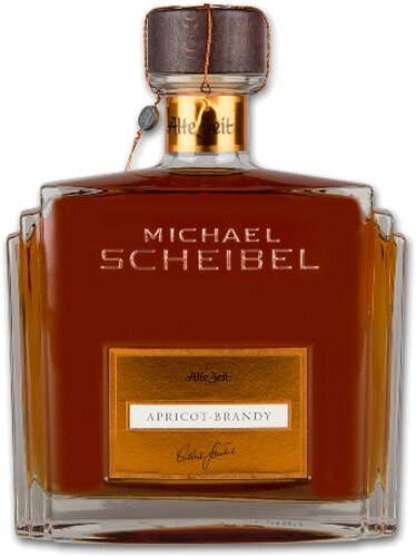 Scheibel Likör Alte Zeit Apricot Brandy 35% Vol. Holz Feuer Brand