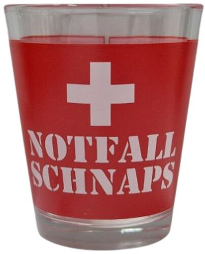 Schnapsglas NOTFALL SCHNAPS 4cl