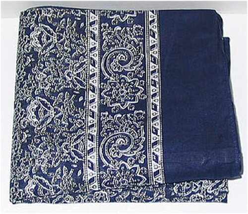 Schnupftuch 111 Türk.Blau
