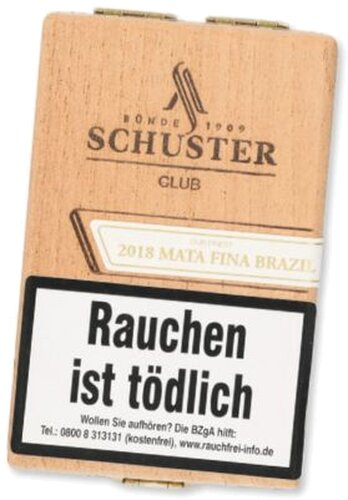 Schuster Club 2018 Mata Fina Brazil Zigarillos 12 Stk.
