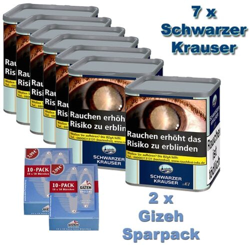 Schwarzer Krauser No1 (7x65g) Dose Tabak Sparpaket Schwarzer Krauser No1 (7x65g) Dose Tabak Sparpaket