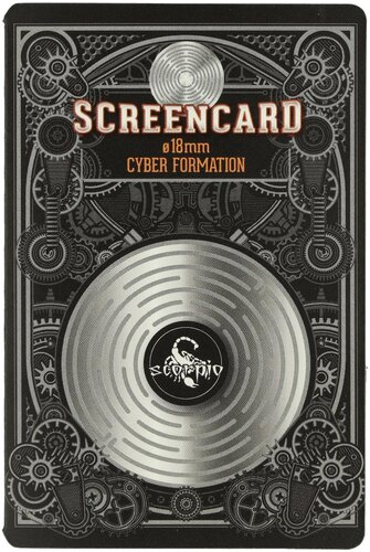 SCORPIO Screencard Edelstahlsiebe Cyberformation 8 Stk. 18mm