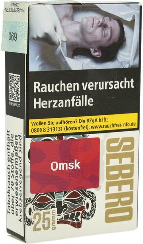 SEBERO Omsk Wasserpfeifentabak 25g