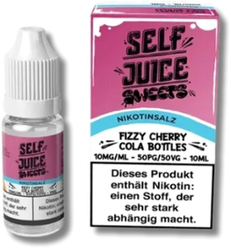 Self Juice Nikotinsalz Liquid Fizzy Cherry Cola Bottles 10ml 10mg/ml