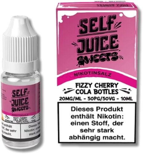 Self Juice Nikotinsalz Liquid Fizzy Cherry Cola Bottles 10ml 20mg/ml