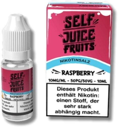 Self Juice Nikotinsalz Liquid Raspberry 10ml 10mg/ml
