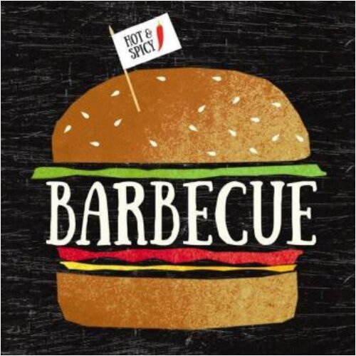 Serviette Barbecue | Burger Serviette Barbecue | Burger