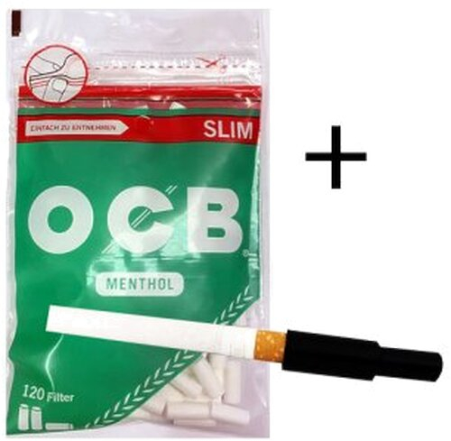 Set OCB Menthol Filter + Filteraufsatz Set OCB Menthol Filter + Filteraufsatz