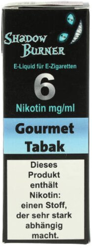 Shadow Burner E-Liquid Gourmet Tabak 6mg