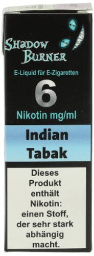 Shadow Burner E-Liquid Indian Tabak 6mg