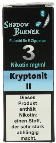 Shadow Burner E-Liquid Kryptonit II 3mg