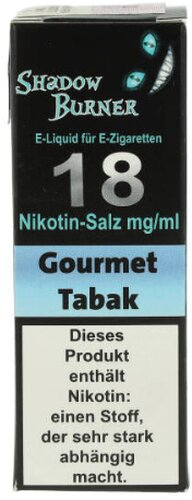 Shadow Burner Nikotinsalz Liquid Gourmet Tabak 18mg