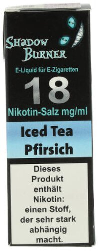 Shadow Burner Nikotinsalz Liquid Iced Tea Pfirsich 18mg Shadow Burner Nikotinsalz Liquid Iced Tea Pfirsich 18mg