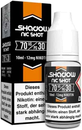Shadow Shot VG 70 / PG 30 10ml 12mg Nikotinshot Shadow Shot VG 70 / PG 30 10ml 12mg Nikotinshot