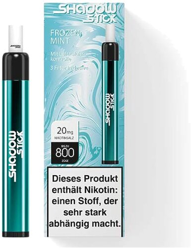 Shadow Stick Einweg E-Shisha Frozen Mint 20mg Shadow Stick Einweg E-Shisha Frozen Mint 20mg