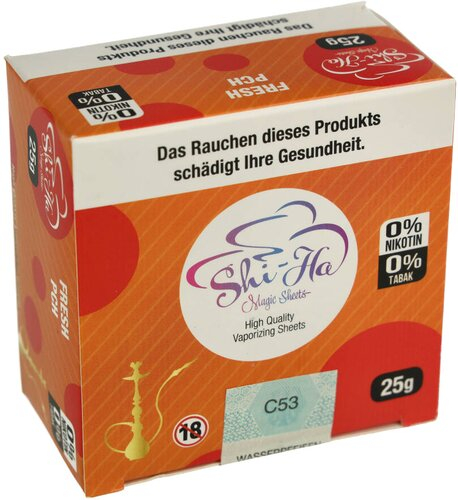 Shi-Ha Magic Sheets High Quality Vaporizing Sheets FRESH PCH 0% Nikotin 0% Tabak 25g