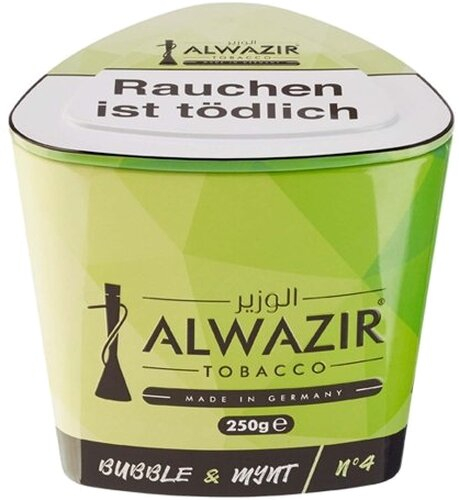 Shisha Tabak Al Wazir Bubble & Mynt No4 - 250g Dose Shisha Tabak Al Wazir Bubble & Mynt No4 - 250g Dose