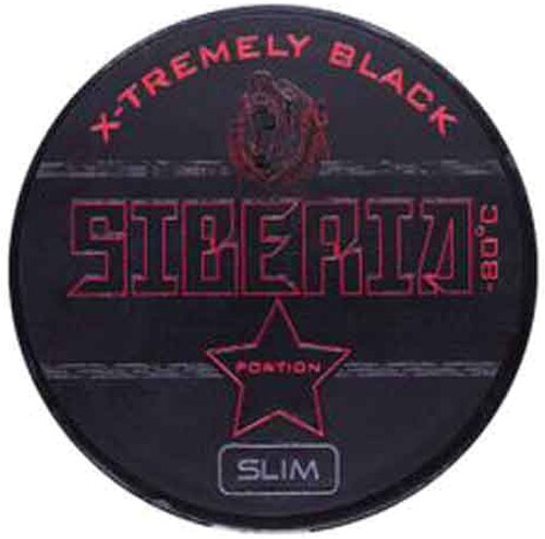 Siberia 80 Black Slim Extremly Strong White Dry Kautabak Portionsbeutel 